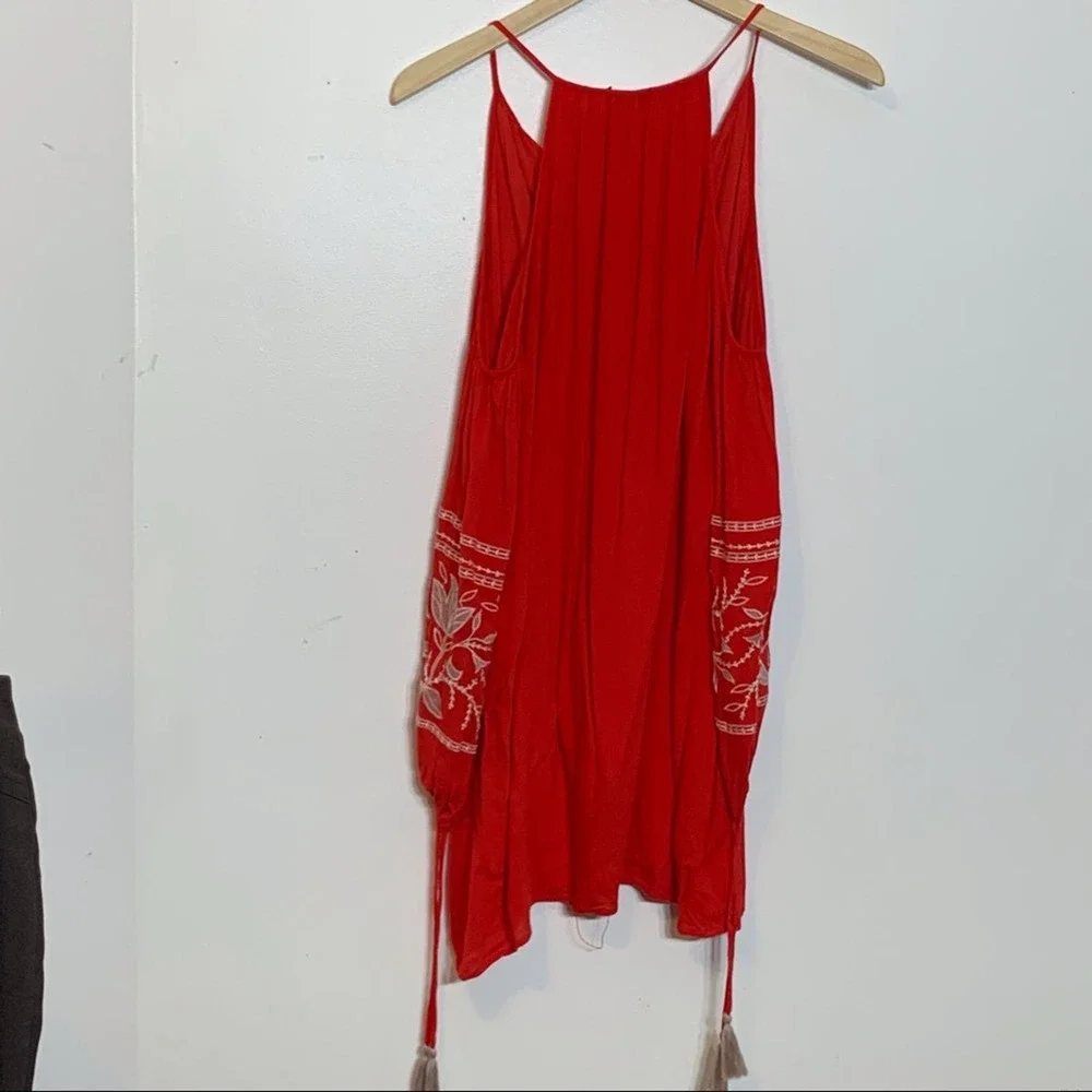 EUC Lush Cold Shoulder Strappy Boho Sleeve Dress‎